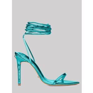 TONY BIANCO Miah Sandal Party Pumps in Metallic Marine Blue size 6.5 NEW